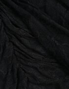rosa Rochie de seară din dantelă asimetrică cu tip cravată decorativă Elatipea Neagră