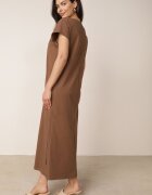 rosa Rochie din bumbac oversize cu buzunare Thaelusa Maro