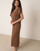 rosa Rochie din bumbac oversize cu buzunare Thaelusa Maro