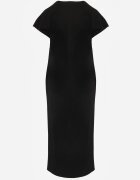 rosa Rochie din bumbac oversize cu buzunare Thaelusa Neagră