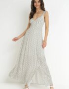 rosa Rochie din viscoză Verde Maxi cu bretele late cu elastice subțiri Dayani