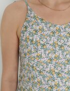 rosa Rochie Evazată Verde cu Bretele Legate și Spatele Decupat Ratta