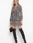 rosa Rochie Gri Lalessa