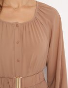 rosa Rochie Lejeră Maxi Maro deschis cu nasturi și curea cu cataramă decorativă Liriti