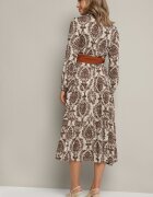 rosa Rochie Maro Vâscoză tip plic stil boho cu cordon textil cu cataramă Rinovia
