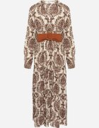 rosa Rochie Maro Vâscoză tip plic stil boho cu cordon textil cu cataramă Rinovia