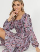 rosa Rochie Mov-Albastră Philusa