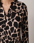 rosa Rochie Negru-Bej Argope
