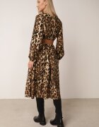 rosa Rochie petrecută Maro cu Vâscoză cu imprimeu leopard cu curea și elastic în talie Annilora