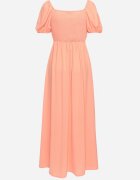 rosa Rochie Portocalie De Cocktail Tip Spaniolă Cu Despicătură Vikita