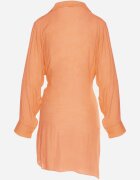 rosa Rochie Portocalie petrecută cu guler Qeviana