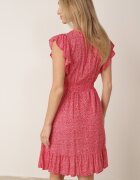rosa Rochie Roșie cu Curea Rartho