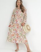 rosa Rochie Roz Evazată cu bluză tip cămașă Hajra