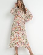 rosa Rochie Roz Evazată cu bluză tip cămașă Hajra