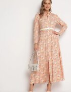 rosa Rochie tip cămașă Portocaliu-Albă Fabillus