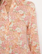 rosa Rochie tip cămașă Portocaliu-Albă Fabillus