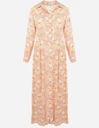 rosa Rochie tip cămașă Portocaliu-Albă Fabillus