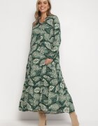rosa Rochie tip cămașă Verde închis cu flori Zari