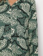 rosa Rochie tip cămașă Verde închis cu flori Zari