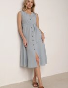 rosa Rochie Trapez Albastru deschis cu cordon legat Brystia