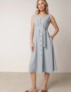 rosa Rochie Trapez Albastru deschis cu cordon legat Brystia