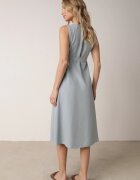 rosa Rochie Trapez Albastru deschis cu cordon legat Brystia
