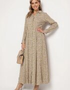 rosa Rochie Verde-Bej Perippe