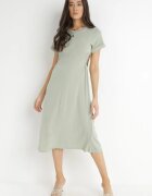 rosa Rochie Verde Bumbac Chipih
