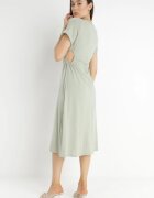rosa Rochie Verde Bumbac Chipih