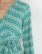 rosa Rochie Verde Cloș cu elastic în talie Mosho