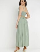 rosa Rochie Verde cu Cordon Chrysaleia
