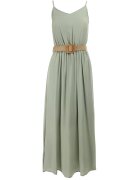 rosa Rochie Verde cu Cordon Chrysaleia
