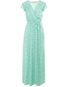 rosa Rochie Verde din Viscoză Kephestra