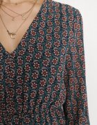 rosa Rochie Verde închisă cu Decolteu triunghiular și bandă elastică în talie Hutyz