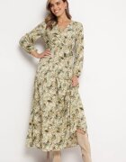 rosa Rochie Verde Petrecută Maxi Jiss