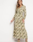 rosa Rochie Verde Petrecută Maxi Jiss