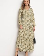 rosa Rochie Verde Petrecută Maxi Jiss