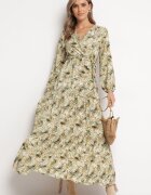 rosa Rochie Verde Petrecută Maxi Jiss