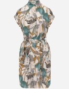 rosa Rochie Verde tip cămașă Mini Legată în talie Zoltia