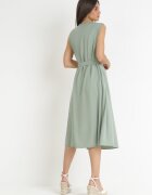 rosa Rochie Verde Trapez cu cordon legat Brystia