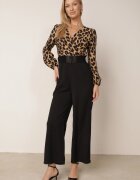 rosa Salopetă Maro-Negru cu imprimeu leopard cu curea lată Vaison