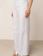 rosa Set din bumbac cu dungi vestă cu nasturi în formă de scoici și pantaloni Semaris Albastru