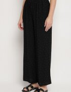 rosita Compleu negru tip costum cu in decorat cu zirconii Vestă și Pantaloni Rederose