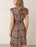 rosita Rochie Granat Evazată din Viscoză Florală Evalis