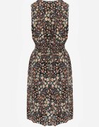 rosita Rochie Granat Evazată din Viscoză Florală Evalis