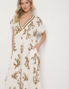 rosita Rochie Maro-Bej cu In și Viscoză cu croi tip cutie Sadirene