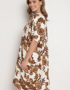 rosita Rochie Maro din In și Viscoză Decorată cu Zirconii Sadelune