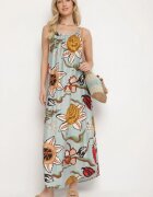 rosita Rochie Verde deschis cu Vâscoză și In Florală Rinetia
