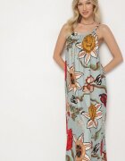 rosita Rochie Verde deschis cu Vâscoză și In Florală Rinetia