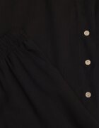 rosita Set minimalist din vâscoză și in bluză fără mâneci și pantaloni Lareia Negru